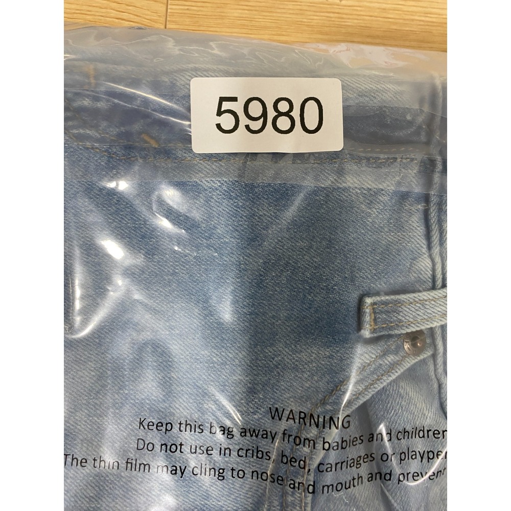 Levi's Middy Wide Leg Ankle Jeans Light Wash Womens Size 29 (29x24) Grunge Y2K - Picture 10 of 10